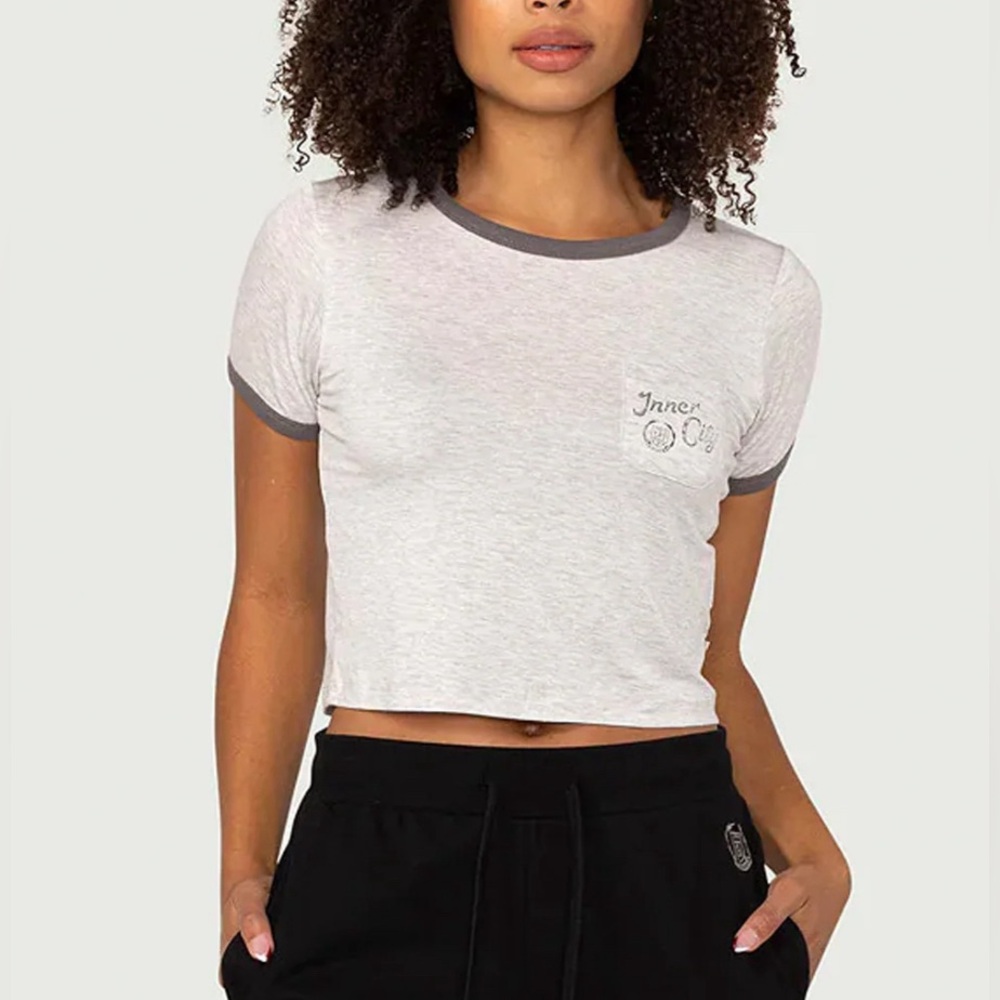 Honor The Gift Neighborhood Pocket Crop T-Shirt